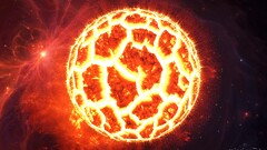 space art explosion Space glowing digital art