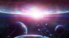 space art planet science fiction digital art