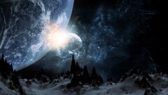 space art Space digital art landscape planet