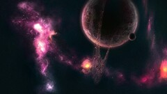 space art Space planet planetary rings digital art