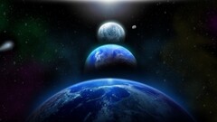 Space digital art planet artwork space art