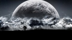 Space digital art planet