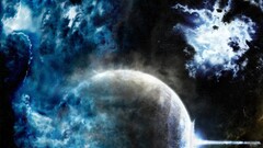 Space digital art space art planet