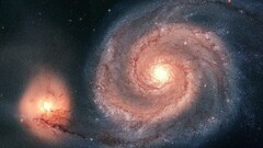 Space galaxy Stars space art digital art Whirlpool galaxy