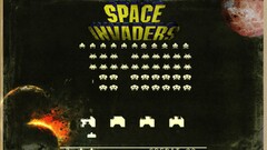 Space Invaders video games retro games digital art