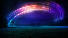 Space long exposure night Stars landscape