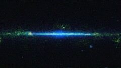 Space nebula digital art blue space art