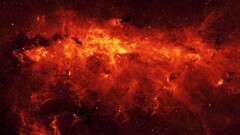 Space nebula red space art digital art