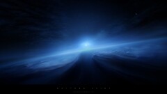 Space Neptune artwork science fiction Greg Martin space art blue
