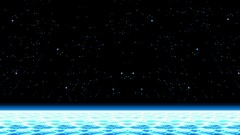 Space pixel art horizon Stars Pixels pixelated universe planet