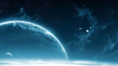 Space planet digital art space art cgi render Stars