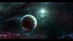 Space planet nebula Stars digital art space art