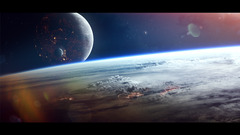 Space planet space art digital art