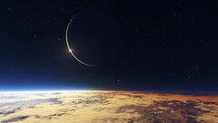 Space planet Stars space art digital art