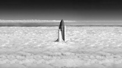 space shuttle monochrome vehicle Space clouds
