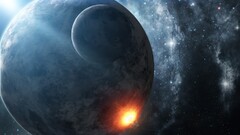 Space space art apocalyptic planet digital art