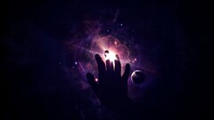 Space space art hands digital art artwork universe