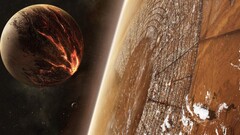 Space Stars planet apocalyptic space art digital art