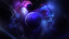 Space Stars planet space art digital art