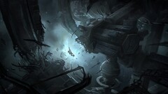 space station Space digital art artwork futuristic dark