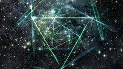 Space triangle abstract Stars