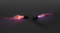 sparks digital art render Minimalism