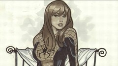 Spider-Man fantasy girl artwork
