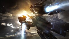 star citizen video games PC gaming render spaceship vehicle