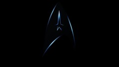 Star Trek Movies logo dark Simple Background