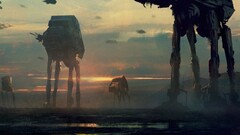 star wars artwork AT-AT