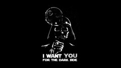 star wars Darth Vader science fiction monochrome sith