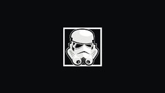 star wars helmet science fiction monochrome Simple Background
