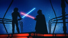 star wars Luke Skywalker Darth Vader Anakin Skywalker blue