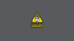 star wars Minimalism humor sign stormtrooper