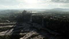 star wars Naboo spaceport digital art