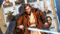 star wars obi-wan kenobi lightsaber artwork jedi