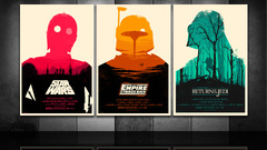 star wars poster panels collage boba fett movie-poster