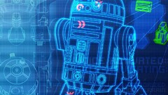 star wars r2-d2 2002 (Year) blue cyan