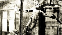 star wars stormtrooper sepia rain