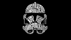 star wars trooper Typography typographic portraits word clouds