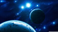 Stars planet space art digital art