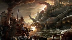 steampunk artwork futuristic