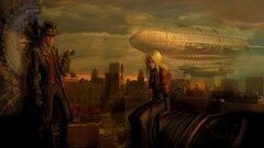 steampunk fantasy art Airships Men Women