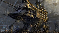 steampunk vehicle artwork