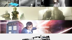 steins gate Doctor Who Back to the Future time travel collage