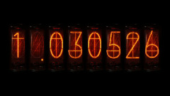 steins gate Nixie Tubes Anime numbers Simple Background