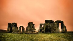 Stonehenge monument architecture stones ancient sky