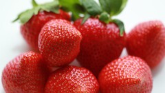 strawberries fruit food Berries macro