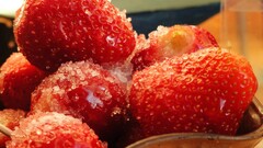 strawberries fruit food