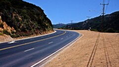 street road USA landscape shadow